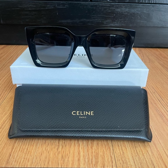 CELINE CL401301 01D Polarized Square Sunglasses - Picture 1 of 6
